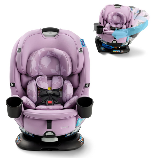 Turn2Me 3-in-1 Convertible Car Seat,Rotating Seat feature Lilac Mod