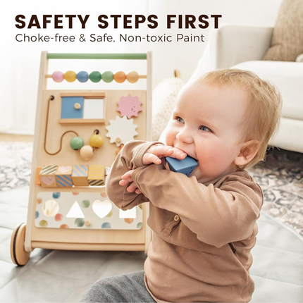 Wooden Baby Walker, Baby Push Walker, Montessori Walker Toy